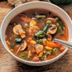 Hot and sour spicy soup
